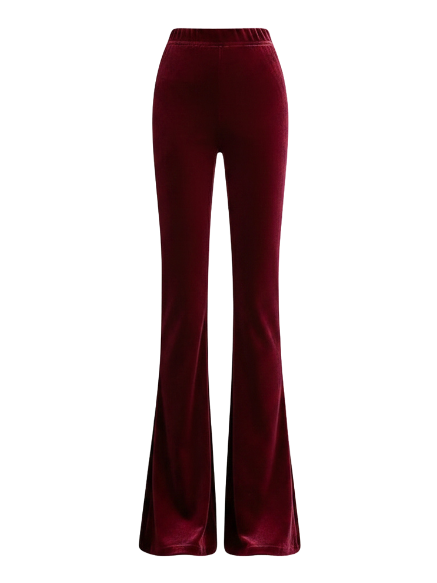 Velvet Flare Pants