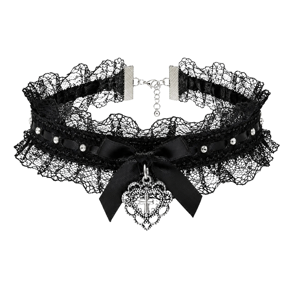 The Lace Cross Choker