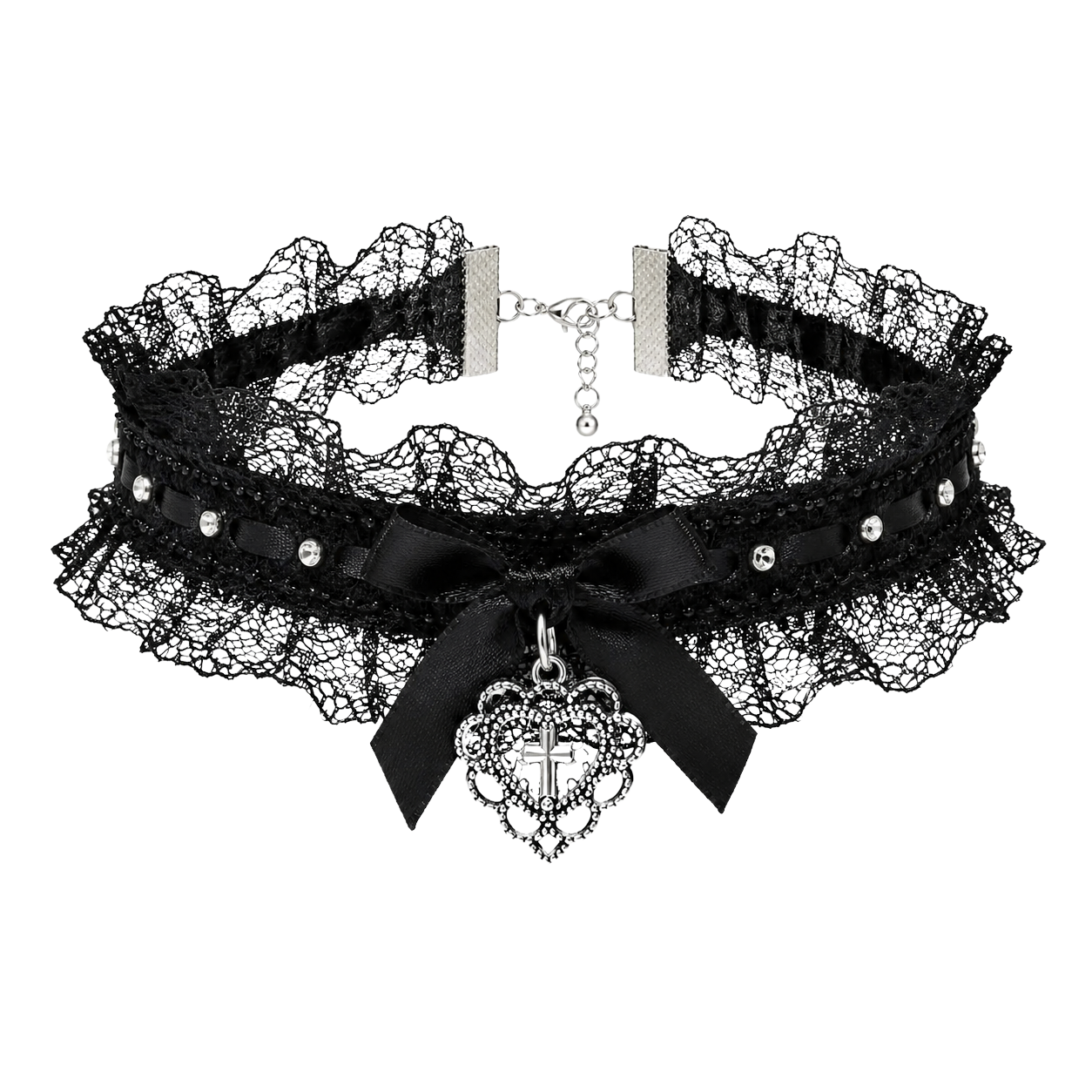 The Lace Cross Choker
