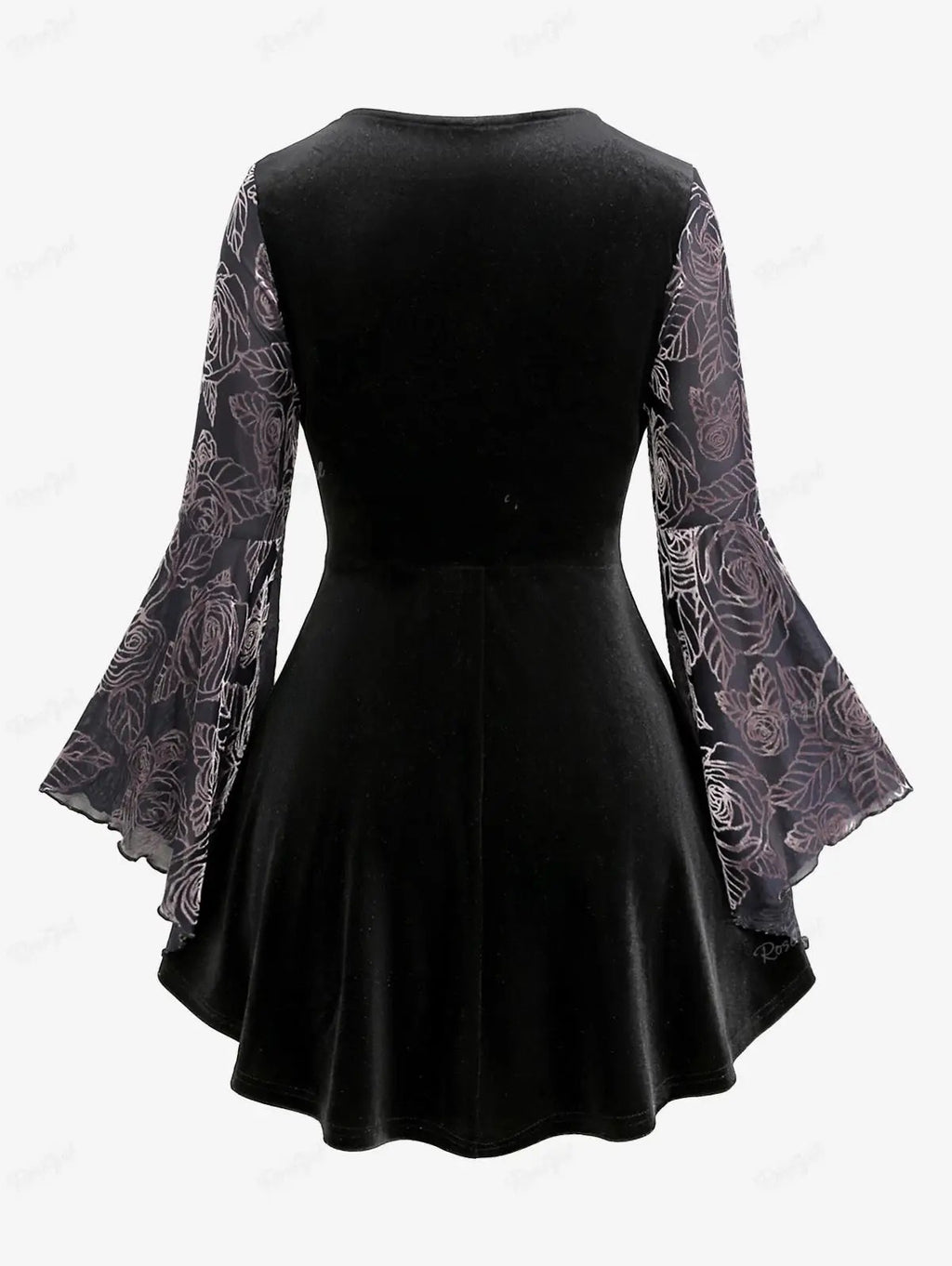 Laceveil Ruched Lace Trim Top