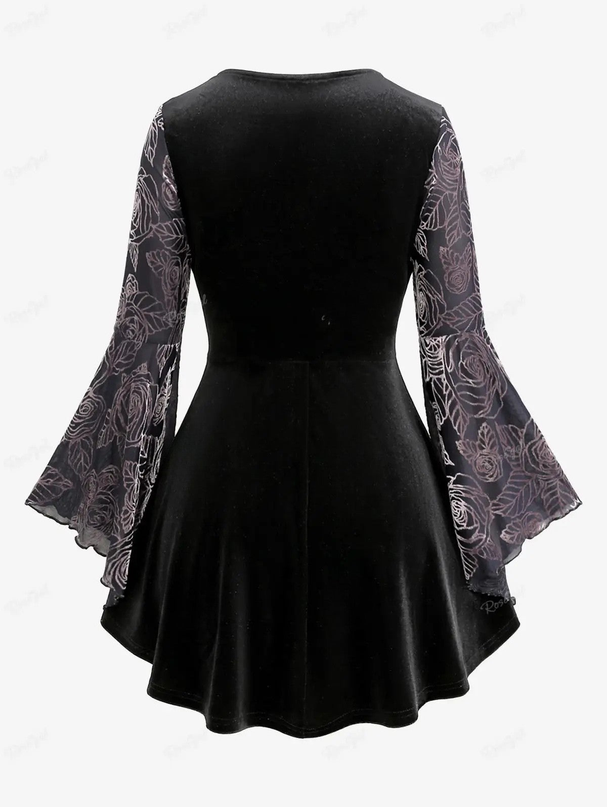 Laceveil Ruched Lace Trim Top