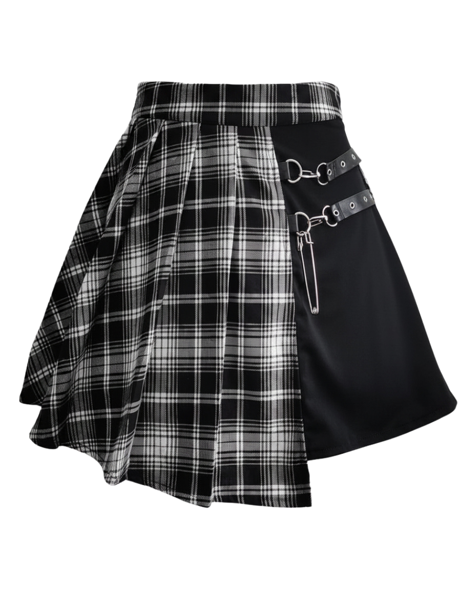 Rhavenne Plaid Mini Skirt