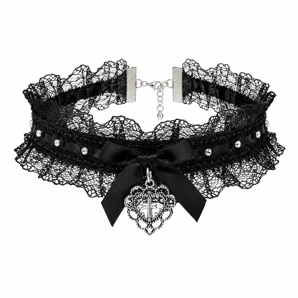 The Lace Cross Choker