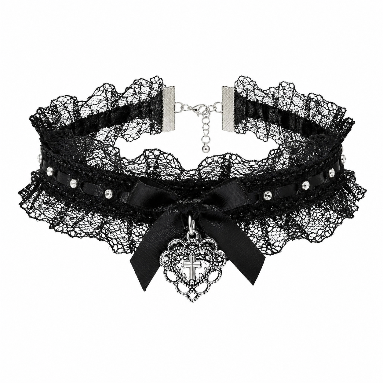 The Lace Cross Choker