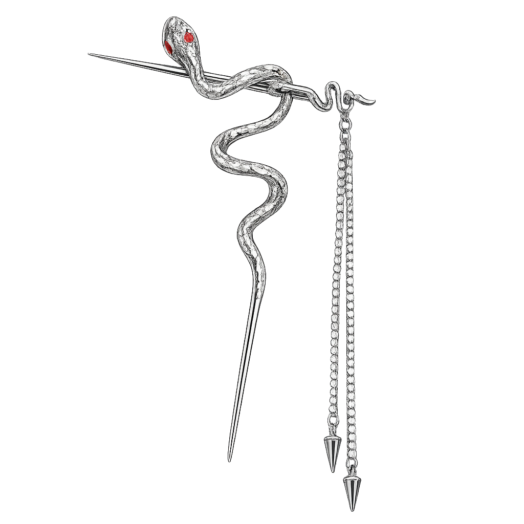Serpentine Snake Hair Stick