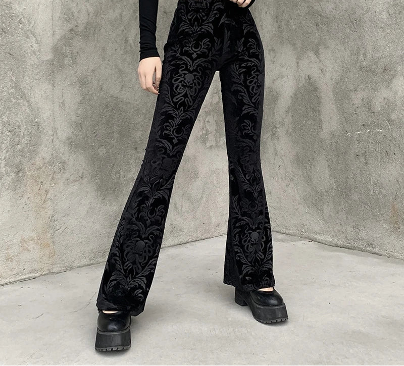Orvaine Floral Velvet Skinny