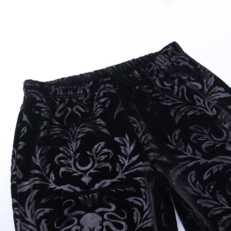 Orvaine Floral Velvet Skinny
