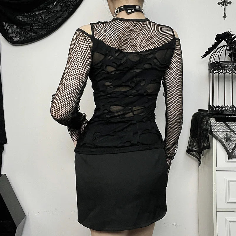 Elyndra Hollow Blouse