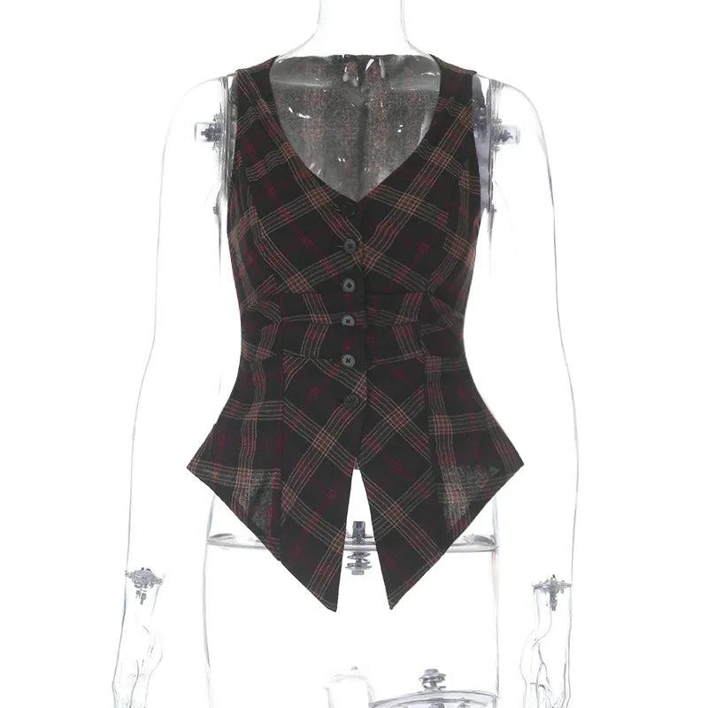 Seraphel Plaid Top