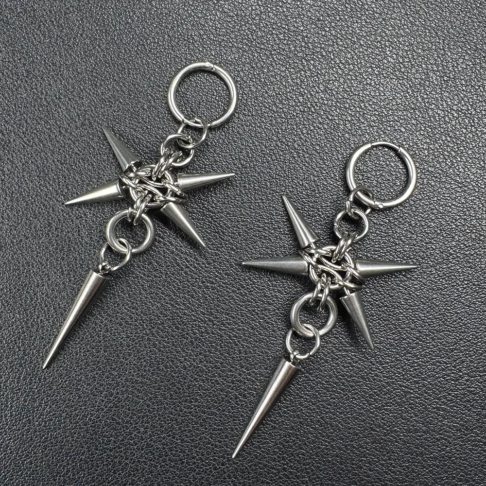 The Spike Hoop Dangles