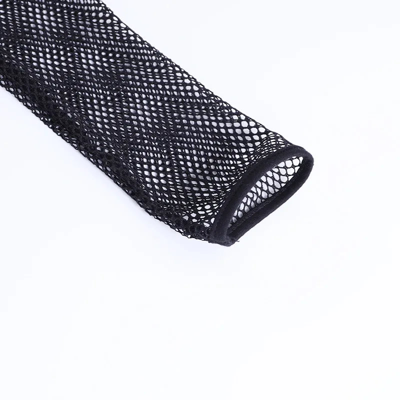 Fishnet Patchwork Top