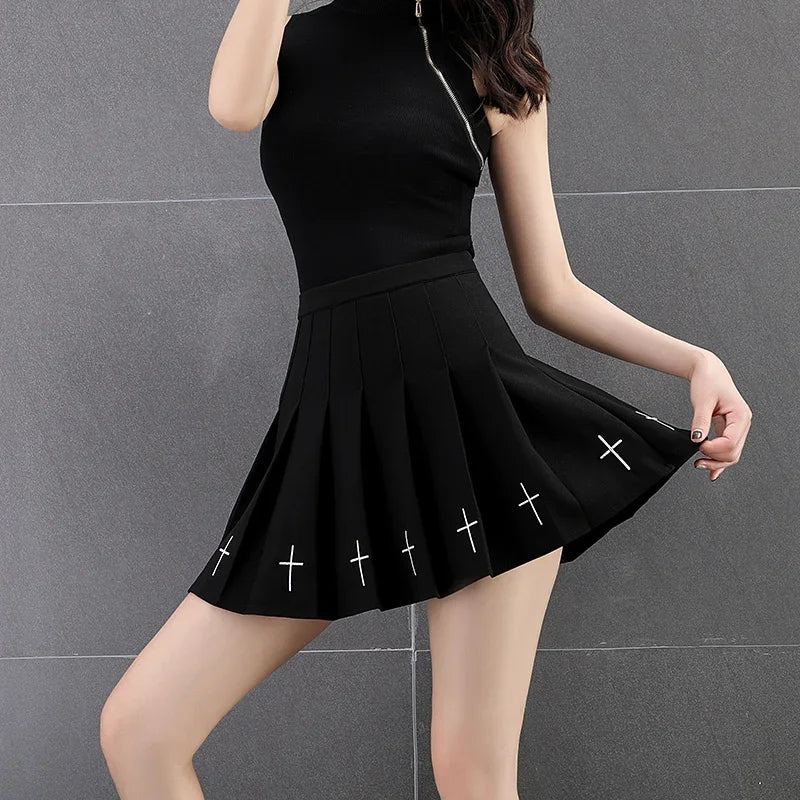 Punk Pleated Skirt