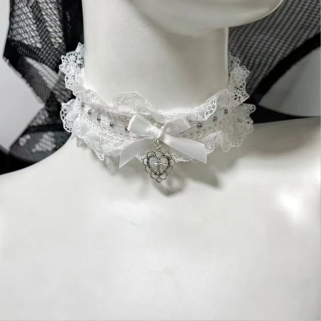 The Lace Cross Choker