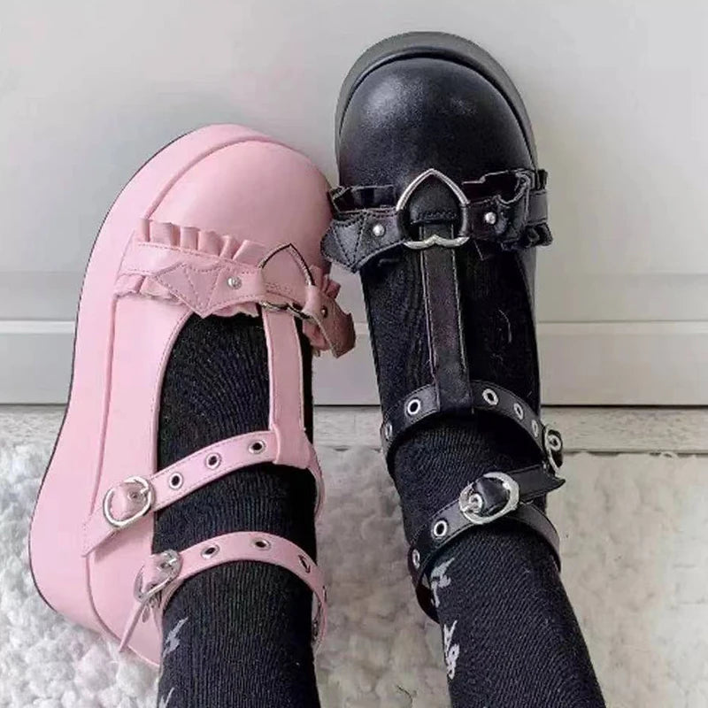 Velvet Venom Mary Janes