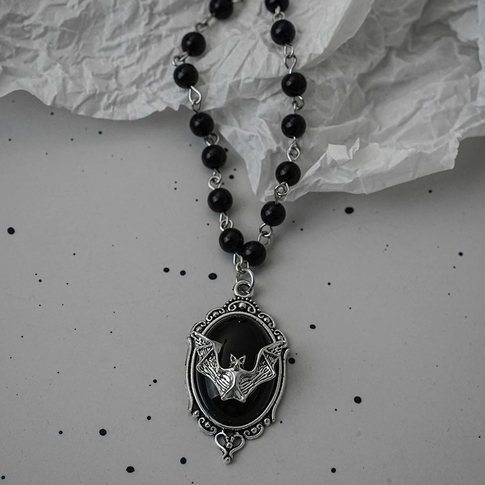 The Bat Cross Necklace