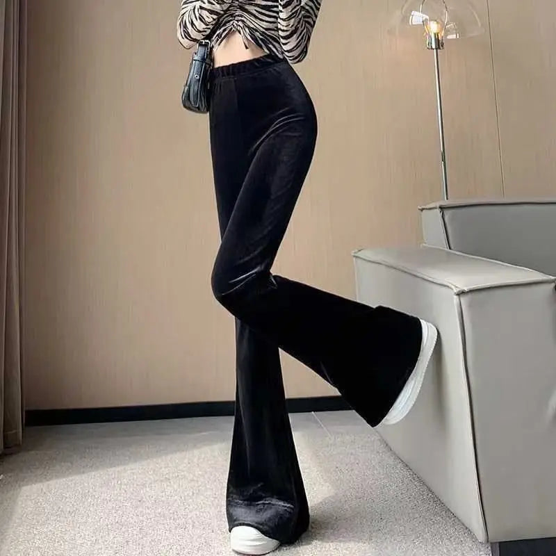Velvet Flare Pants