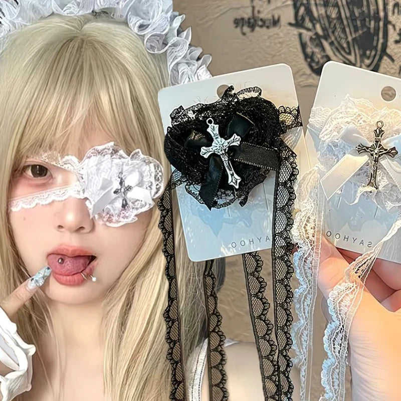 The Lace Eye Mask Necklace
