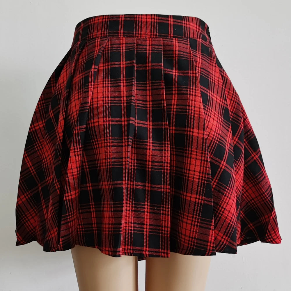 Rhavenne Plaid Mini Skirt