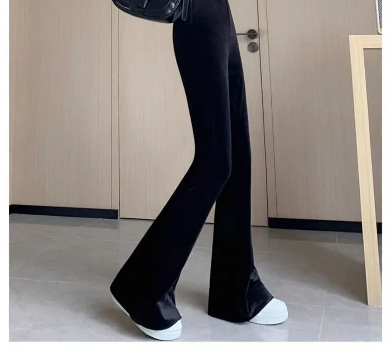 Velvet Flare Pants