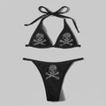 Crystal Skull Lace-Up Bikini