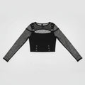 Fishnet Patchwork Top