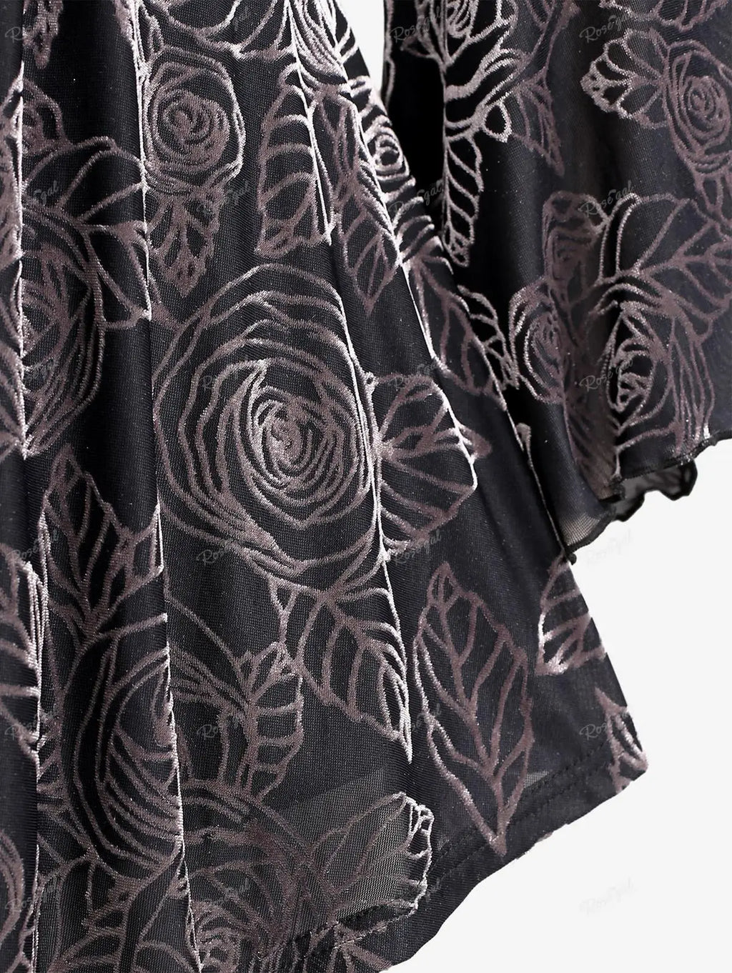 Laceveil Ruched Lace Trim Top