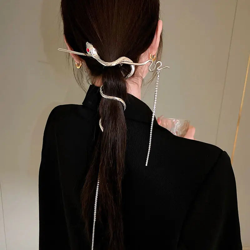 Serpentine Snake Hair Stick