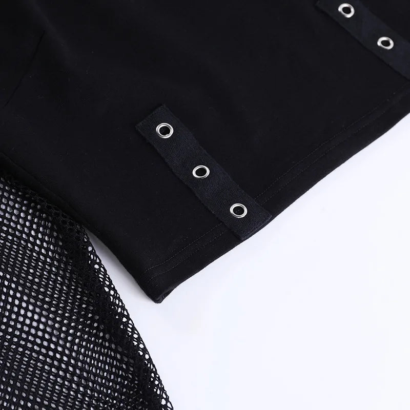 Fishnet Patchwork Top
