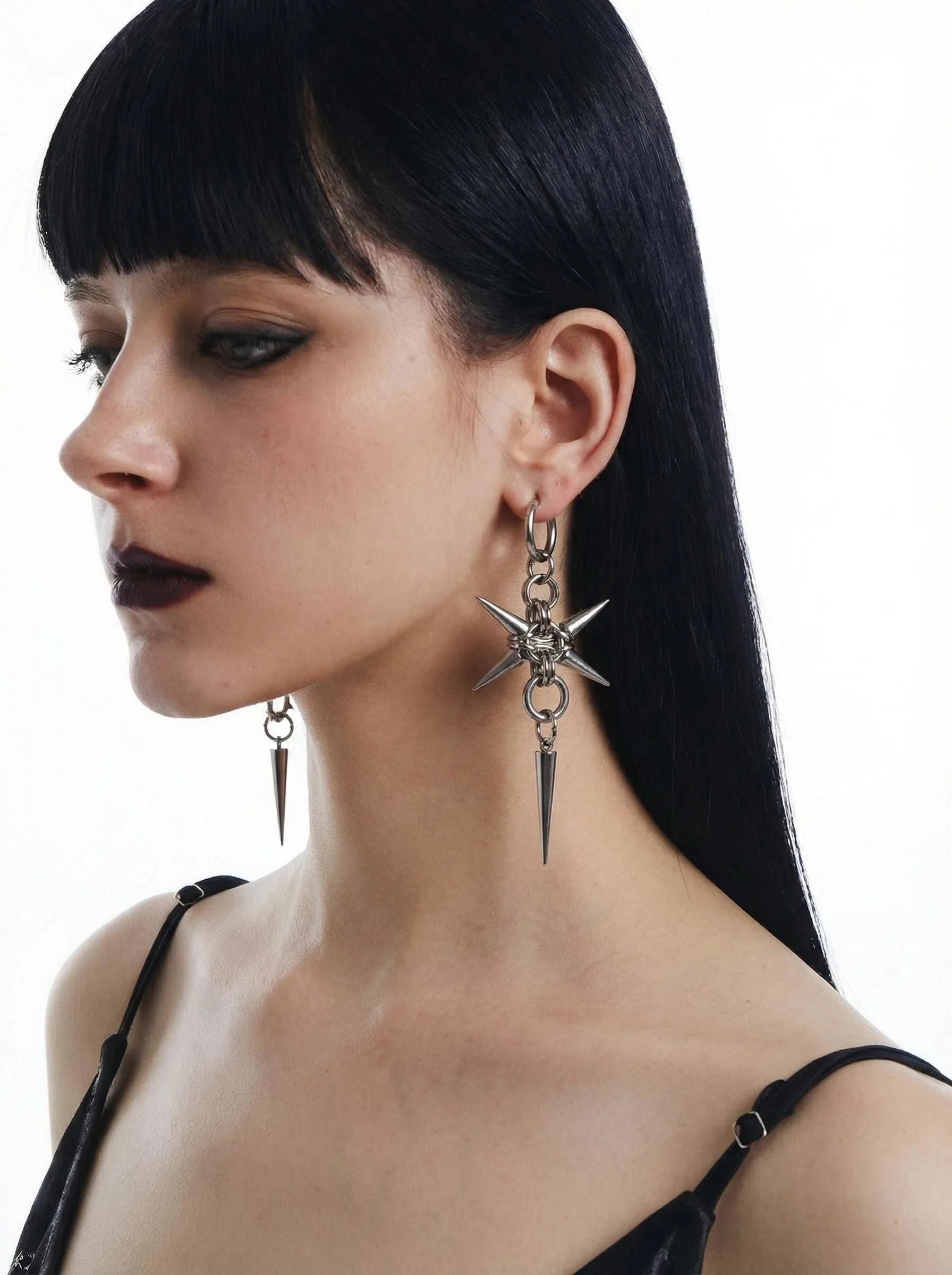 The Spike Hoop Dangles