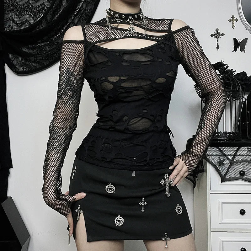 Elyndra Hollow Blouse