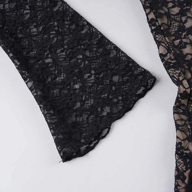 Square Neck Lace Mini