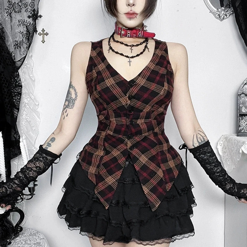 Seraphel Plaid Top