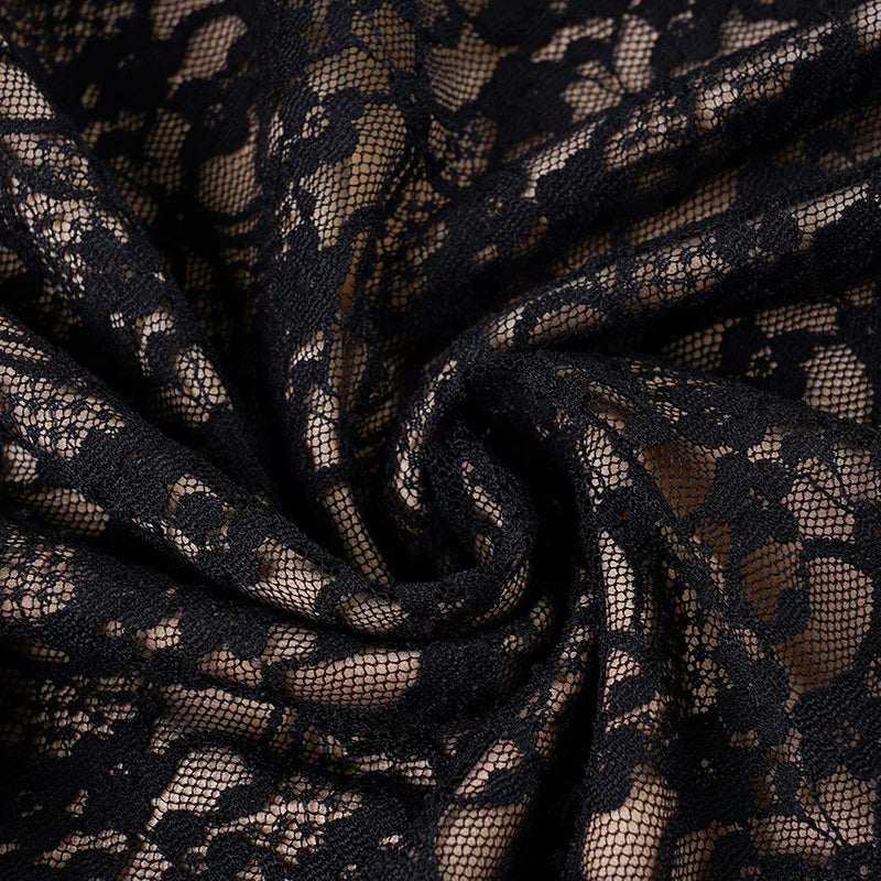 Square Neck Lace Mini
