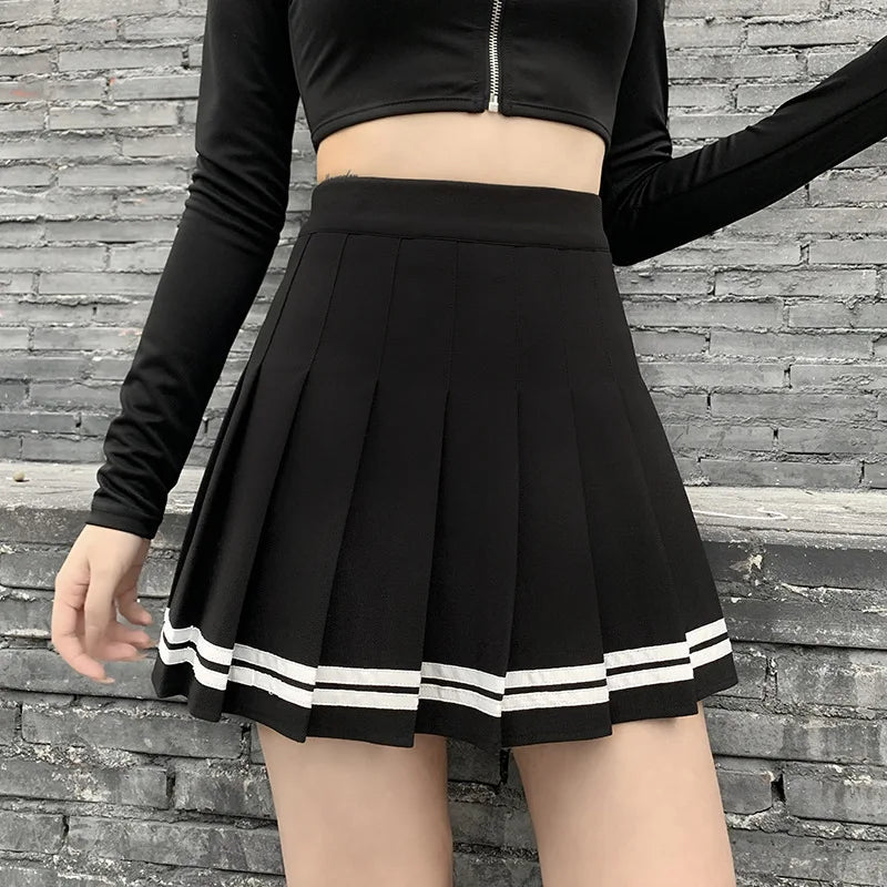 Punk Pleated Skirt