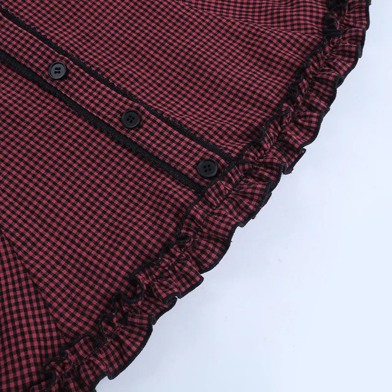 Plaid Flare Dress