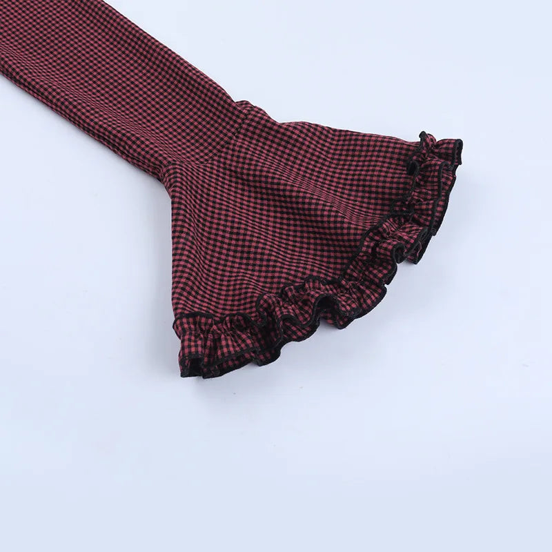 Plaid Flare Dress