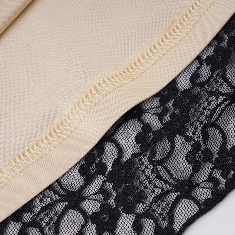 Square Neck Lace Mini