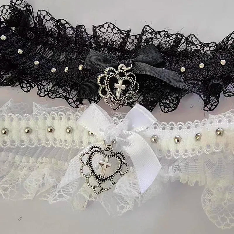 The Lace Cross Choker