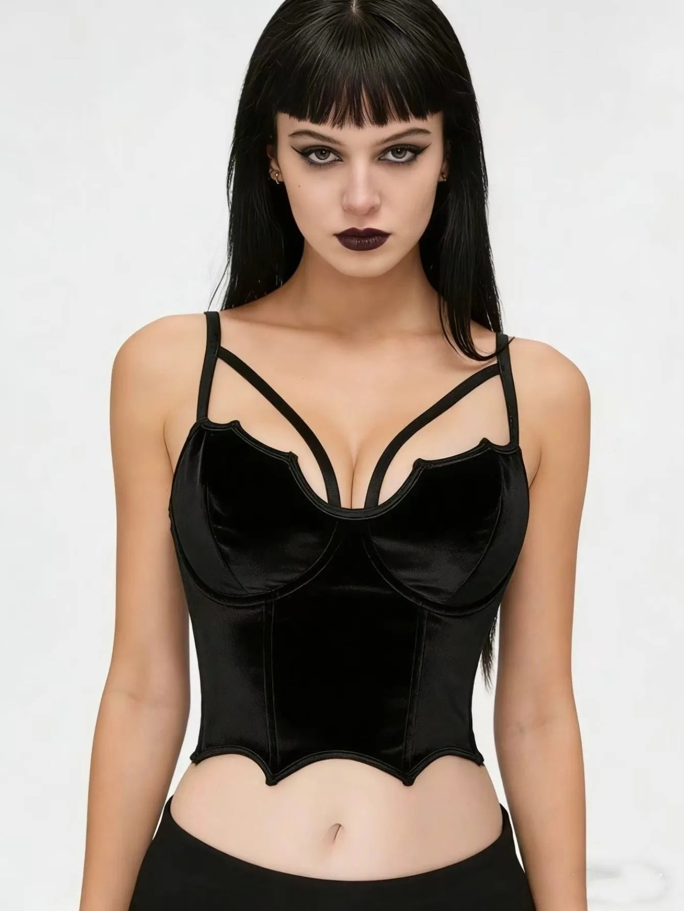 Noctara Velvet Bustier
