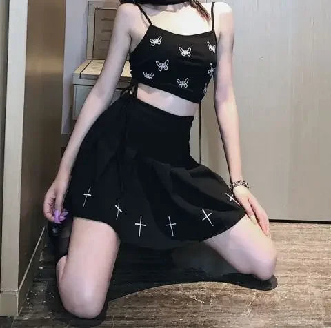 Punk Pleated Skirt