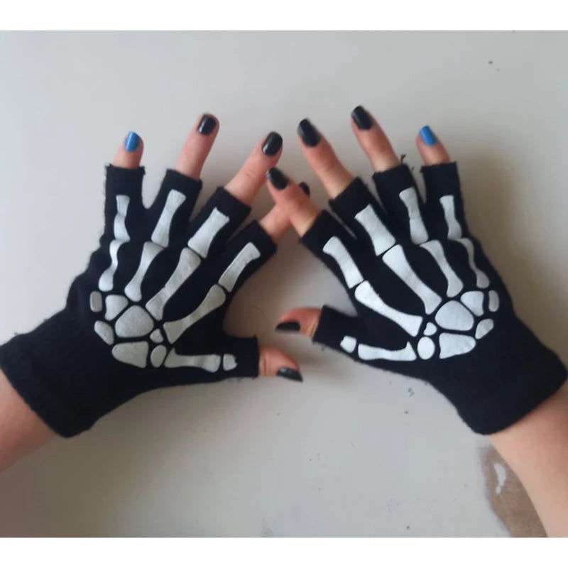 The Skull Knit Gloves