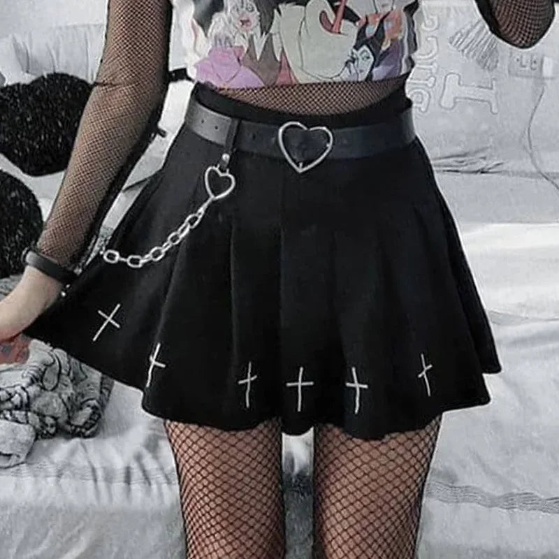 Punk Pleated Skirt