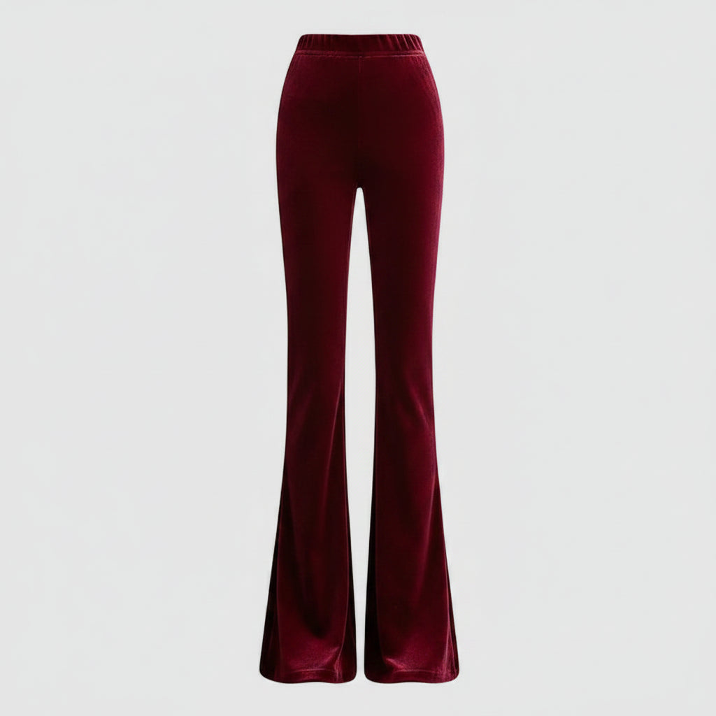 Velvet Flare Pants