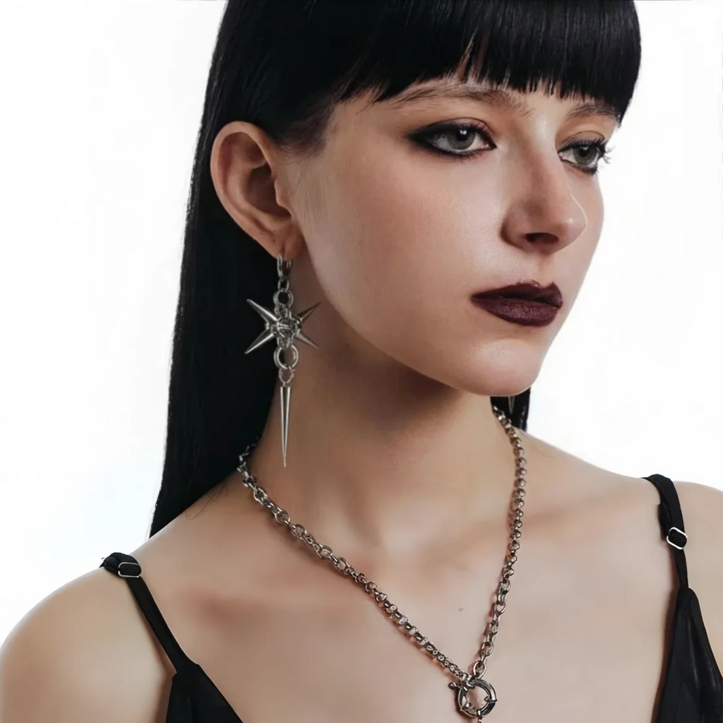 The Spike Hoop Dangles