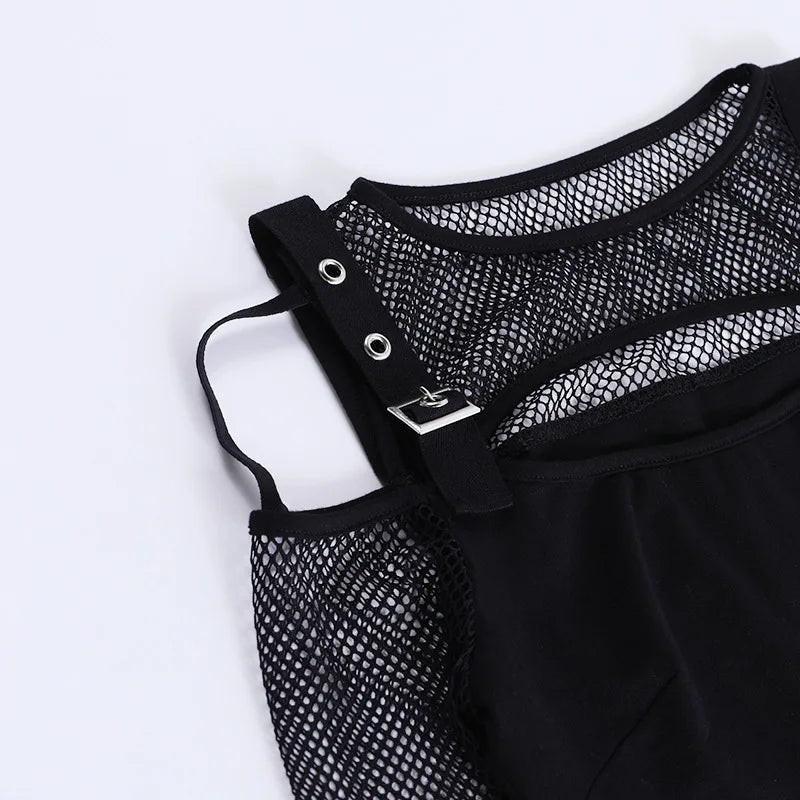Fishnet Patchwork Top