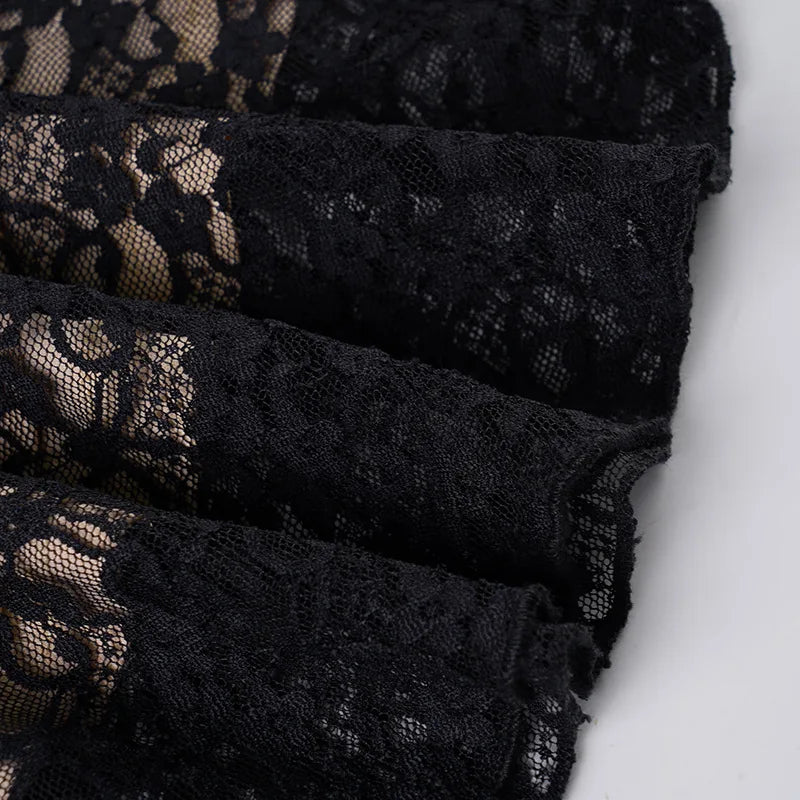 Square Neck Lace Mini