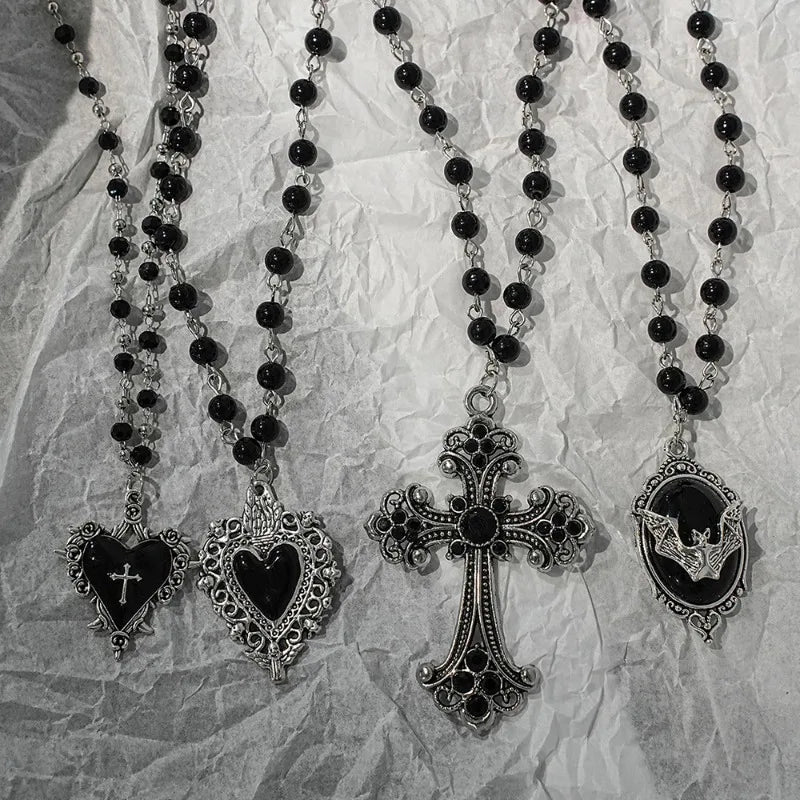 The Bat Cross Necklace