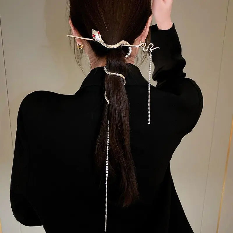 Serpentine Snake Hair Stick