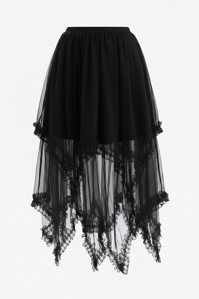 Handkerchief Midi Skirt