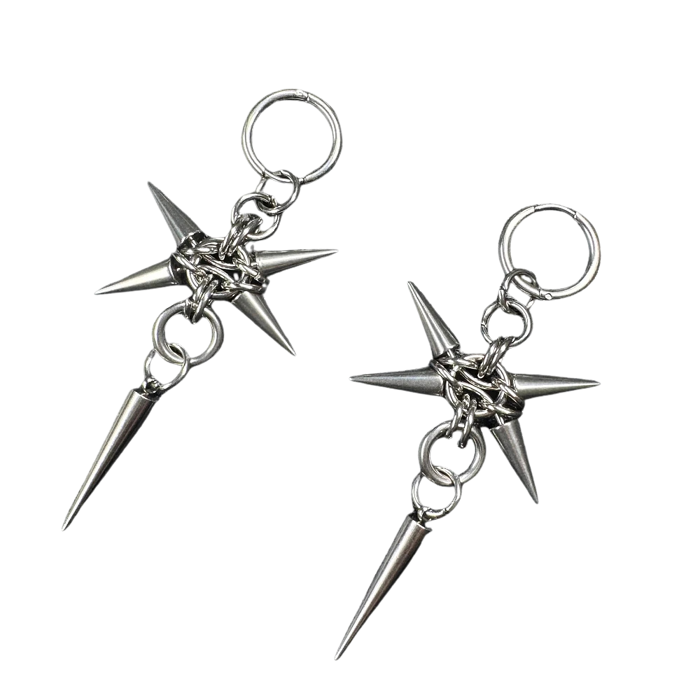The Spike Hoop Dangles